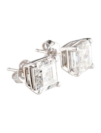 Earrings 14K 5.00ctw Lab-Grown Diamond Solitaire Stud Earrings