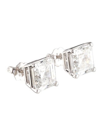 Earrings 14K 5.00ctw Lab-Grown Diamond Solitaire Stud Earrings