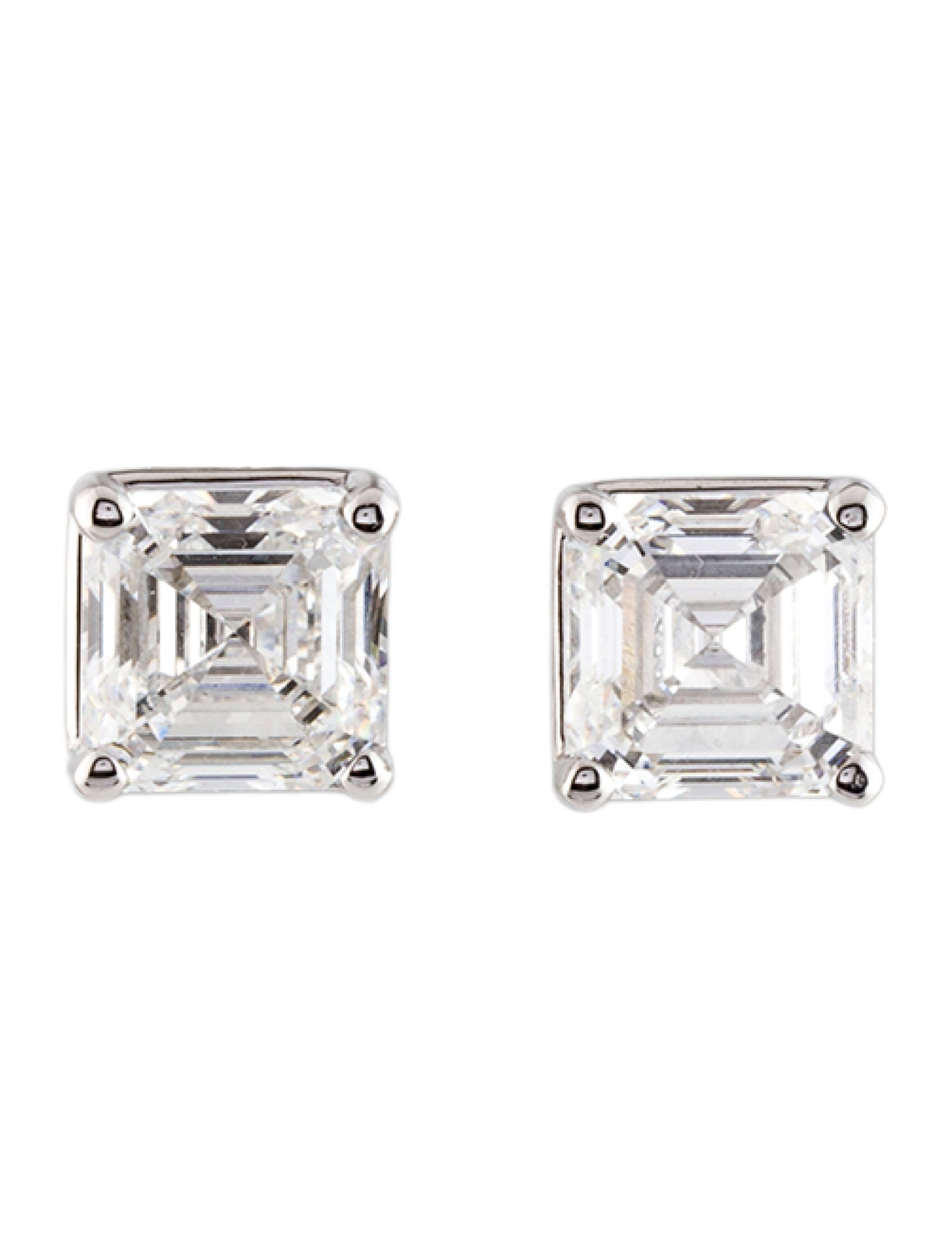 Earrings 14K 5.00ctw Lab-Grown Diamond Solitaire Stud