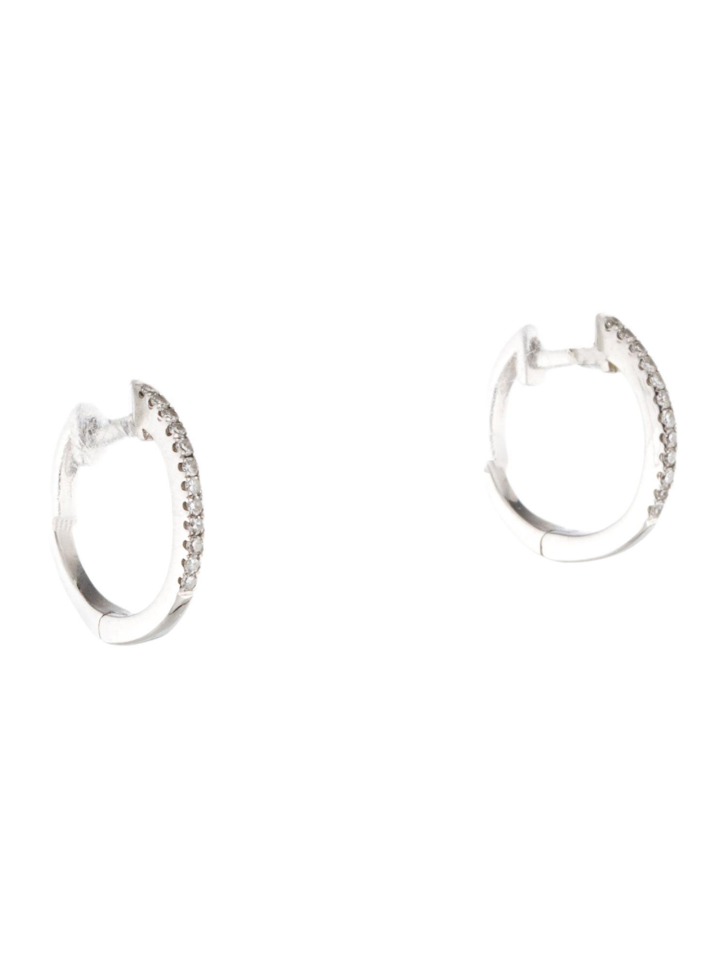 Earrings 14K Diamond Huggie