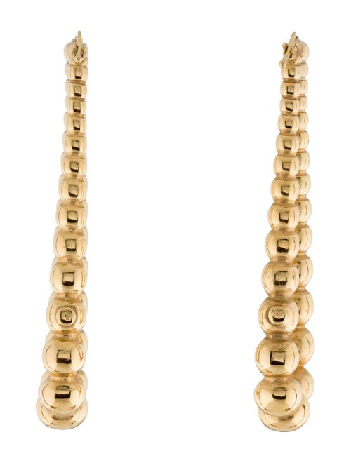 Earrings 18K Bead Hoop Earrings