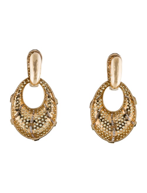 Earrings 18K Sapphire & Diamond Drop Earrings