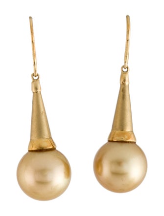 Earrings 18K Pearl Drop Earrings