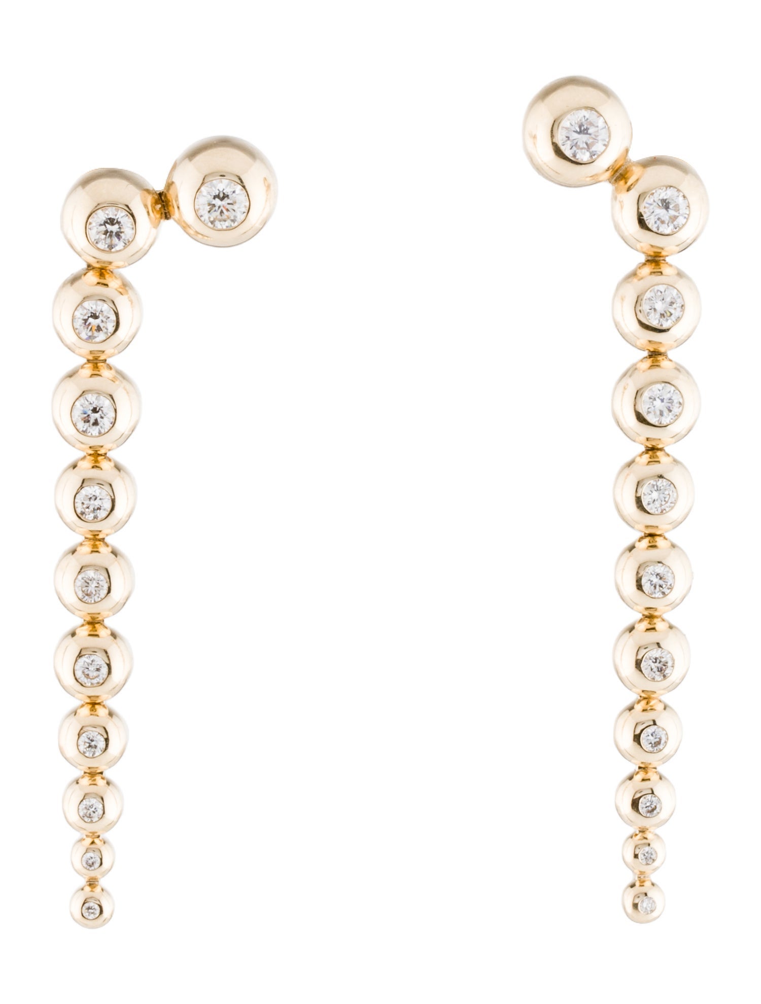 Earrings 14K Diamond Drop