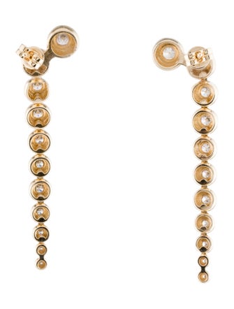 Earrings 14K Diamond Drop Earrings