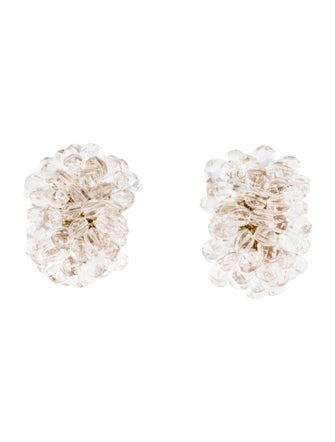 Earrings Haume 18K Quartz Cluster Earclip Earrings