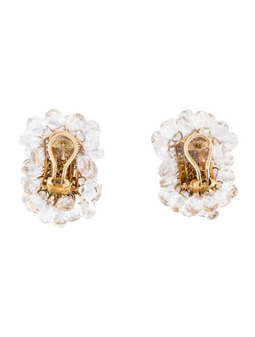 Earrings Haume 18K Quartz Cluster Earclip Earrings