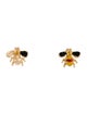 Earrings 14K Enamel Bee Stud Earrings