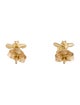 Earrings 14K Enamel Bee Stud Earrings