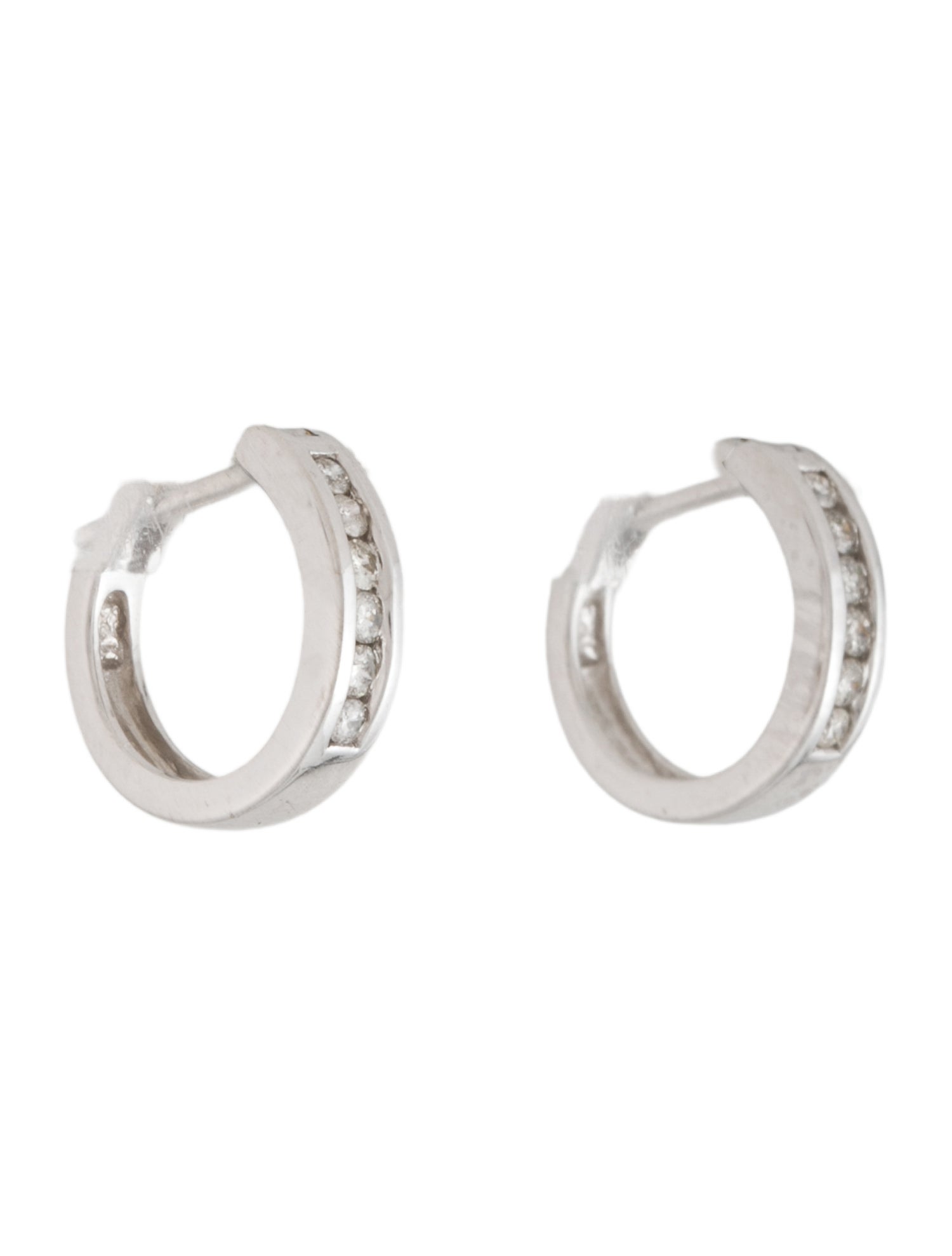 Earrings 14K Diamond Huggie