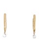 Earrings 14K Diamond Huggie Drop Earrings