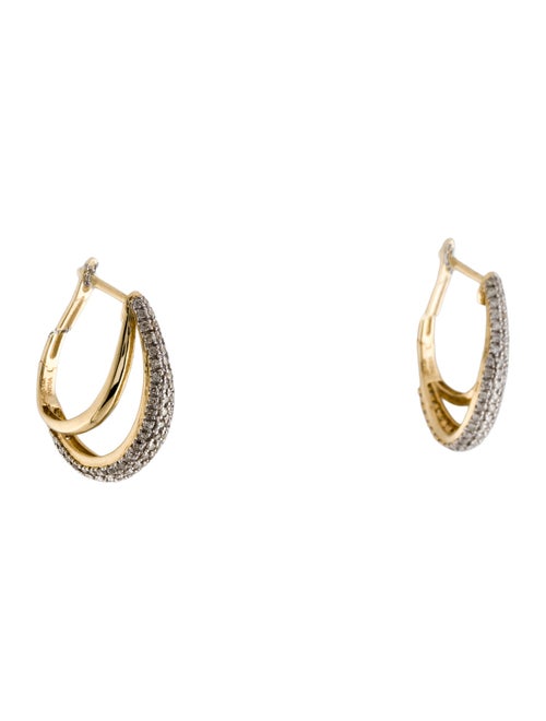 Earrings 14K Diamond Pavé Hoop Earrings