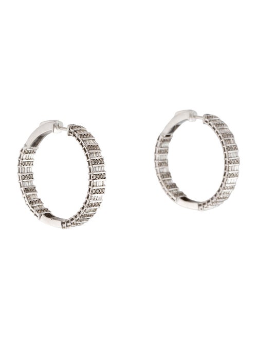 Earrings 14K Diamond Inside-Out Hoop Earrings