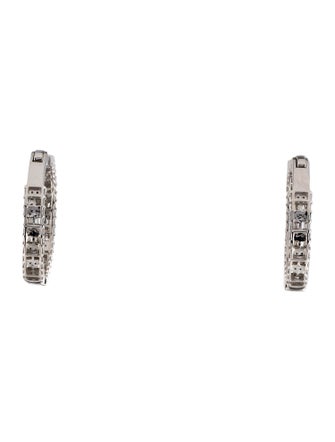 Earrings 14K Diamond Inside-Out Hoop Earrings