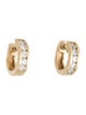 Earrings 14K Diamond Huggie Earrings