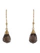 Earrings 14K Smoky Quartz Drop Earrings