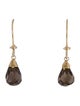 Earrings 14K Smoky Quartz Drop Earrings
