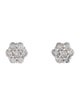Earrings 14K Diamond Cluster Stud Earrings