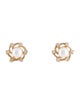Earrings 14K Pearl & Diamond STud Earrings