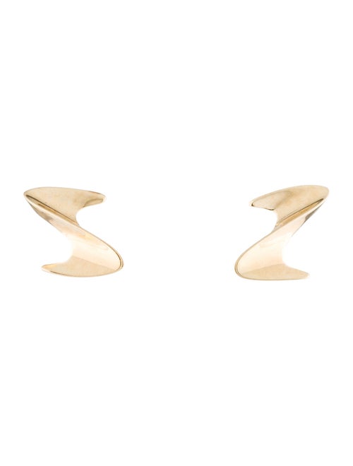 Earrings 14K Zig Zag Stud Earrings