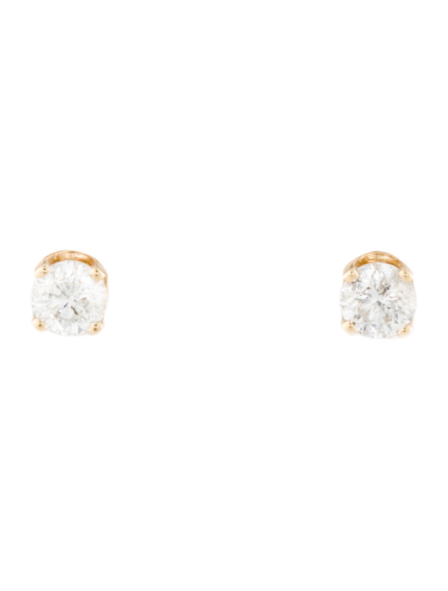 Earrings 14K Diamond Solitaire Stud