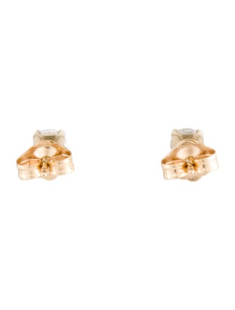Earrings 14K Diamond Solitaire Stud Earrings