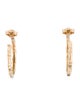 Earrings 14K Bamboo Hoop Earrings