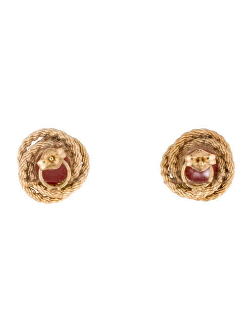 Earrings 14K Coral Stud Earrings