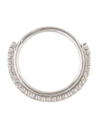 Earrings 14K Diamond Single Hoop Earring