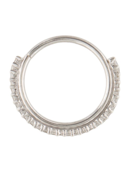 Earrings 14K Diamond Single Hoop Earring