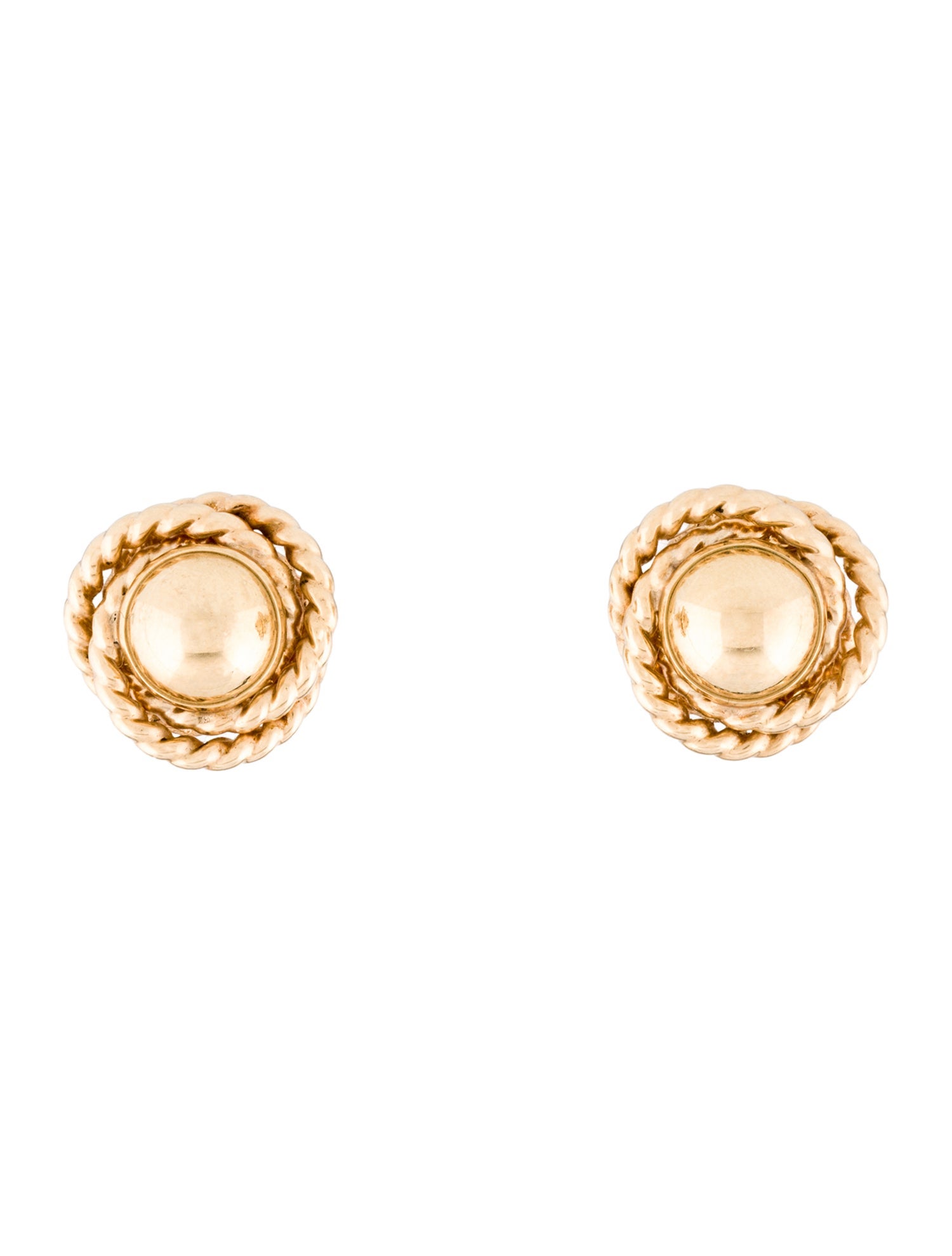 Earrings 14K Dome Knot Stud