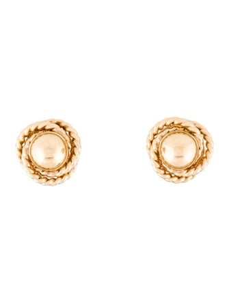 Earrings 14K Dome Knot Stud Earrings