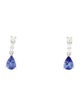 Earrings 14K Tanzanite & Diamond Drop Earrings