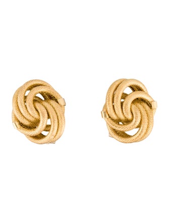 Earrings 18K Twist Clip On Earrings