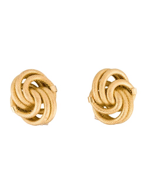 Earrings 18K Twist Clip On Earrings