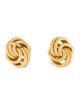Earrings 18K Twist Clip On Earrings