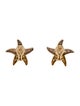 Earrings 14K Diamond Starfish Earclip Earrings