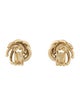 Earrings 14K Two-Tone Swirl Clip-On Earrings