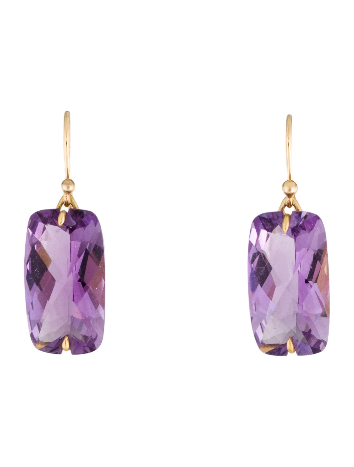 Earrings Amethyst Drop