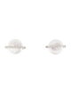 Earrings 18K Pearl & Diamond Stud Earrings