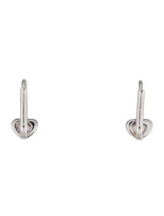Earrings 18K Heart Drop Earrings