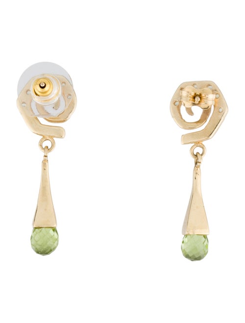 Earrings 14K Peridot Drop Earrings