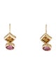 Earrings 14K Citrine & Tourmaline Drop earrings