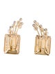 Earrings 14K Pearl, Citrine & Diamond Clip-On Earrings