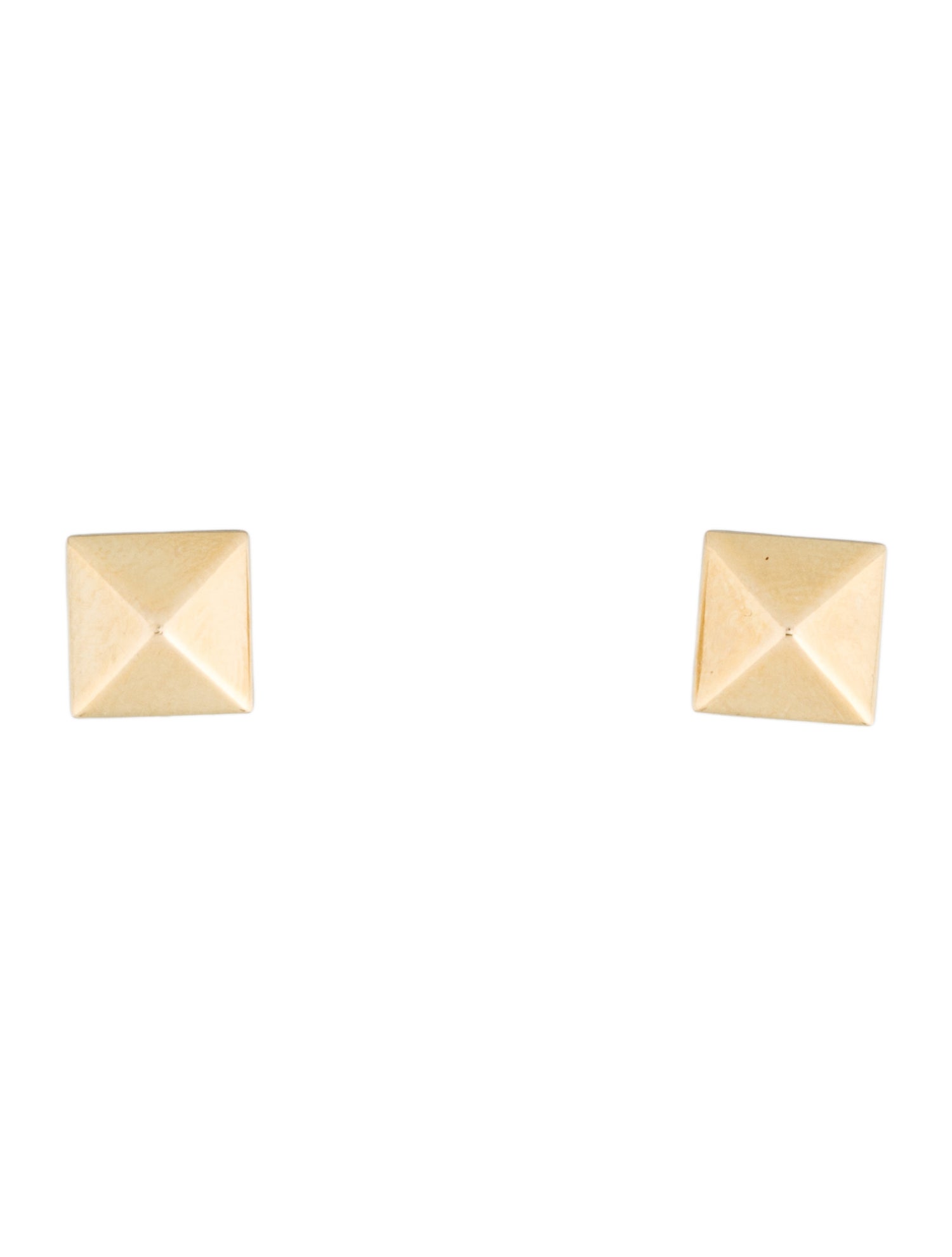 Earrings 14K Pyramid Stud