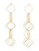 Earrings 18K Geometric Link Drop Earrings