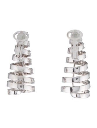 Earrings 18K 2.46ctw Diamond Spiral Clip-On Earrings