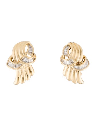 Earrings 18K Diamond Earclip Earrings