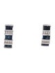 Earrings 14K Sapphire & Diamond Drop Earrings