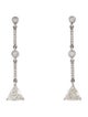 Earrings 14K 1.54ctw Diamond Triangle Drop Earrings